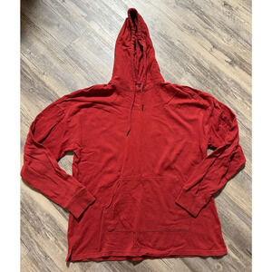 PacSun Rust Orange Pullover Hoodie Sweatshirt Lightweight Mens Medium